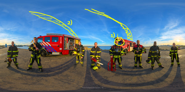 The (close) Encounters Project - Part 13 - Fireman Scheveningen - HDR Panorama portret - Missed opportunities
