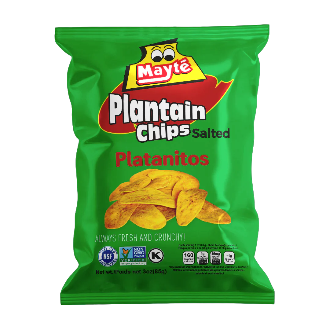 Mayte Crunchy Salted Plantain Chips Platanitos 3oz 85g