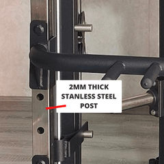 Stainless steel post 2mm smith machine