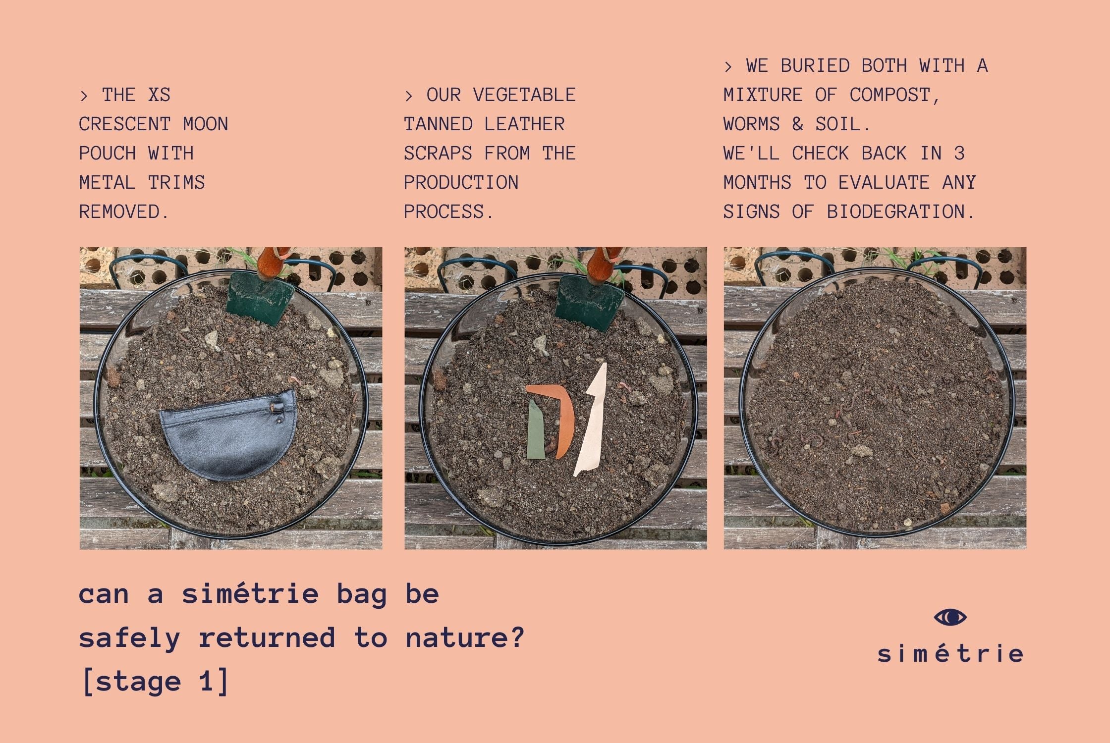 can a simétrie leather bag safely biodegrade