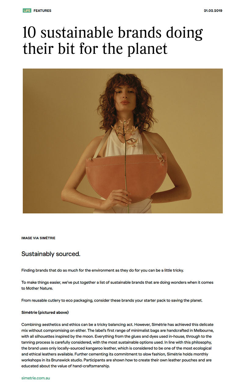fashion journal - sustainable brands doing their bit for the planet