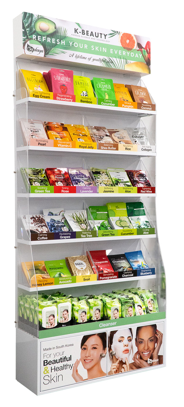 Korea Facial Mask Display Shelf Beauty Shop Manufacturers and