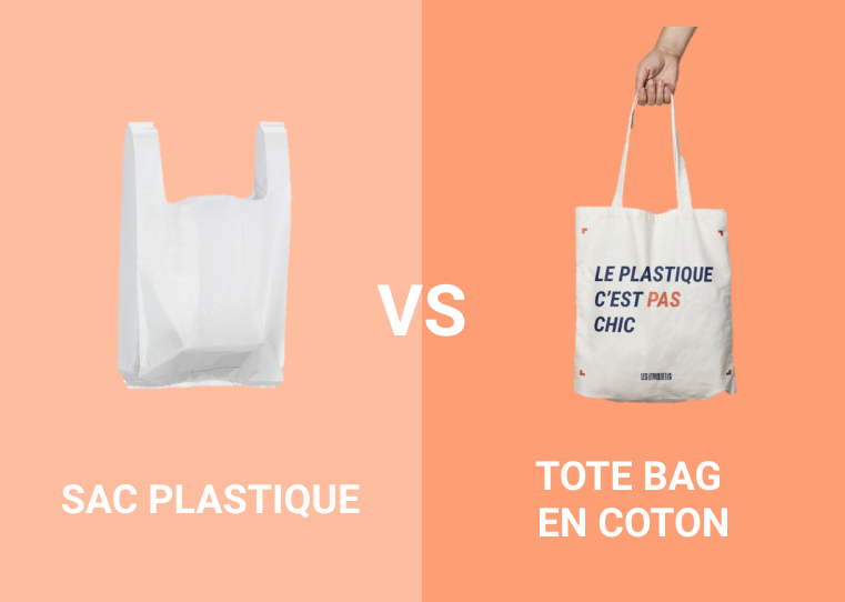 Sac plastique vs tote bag en coton