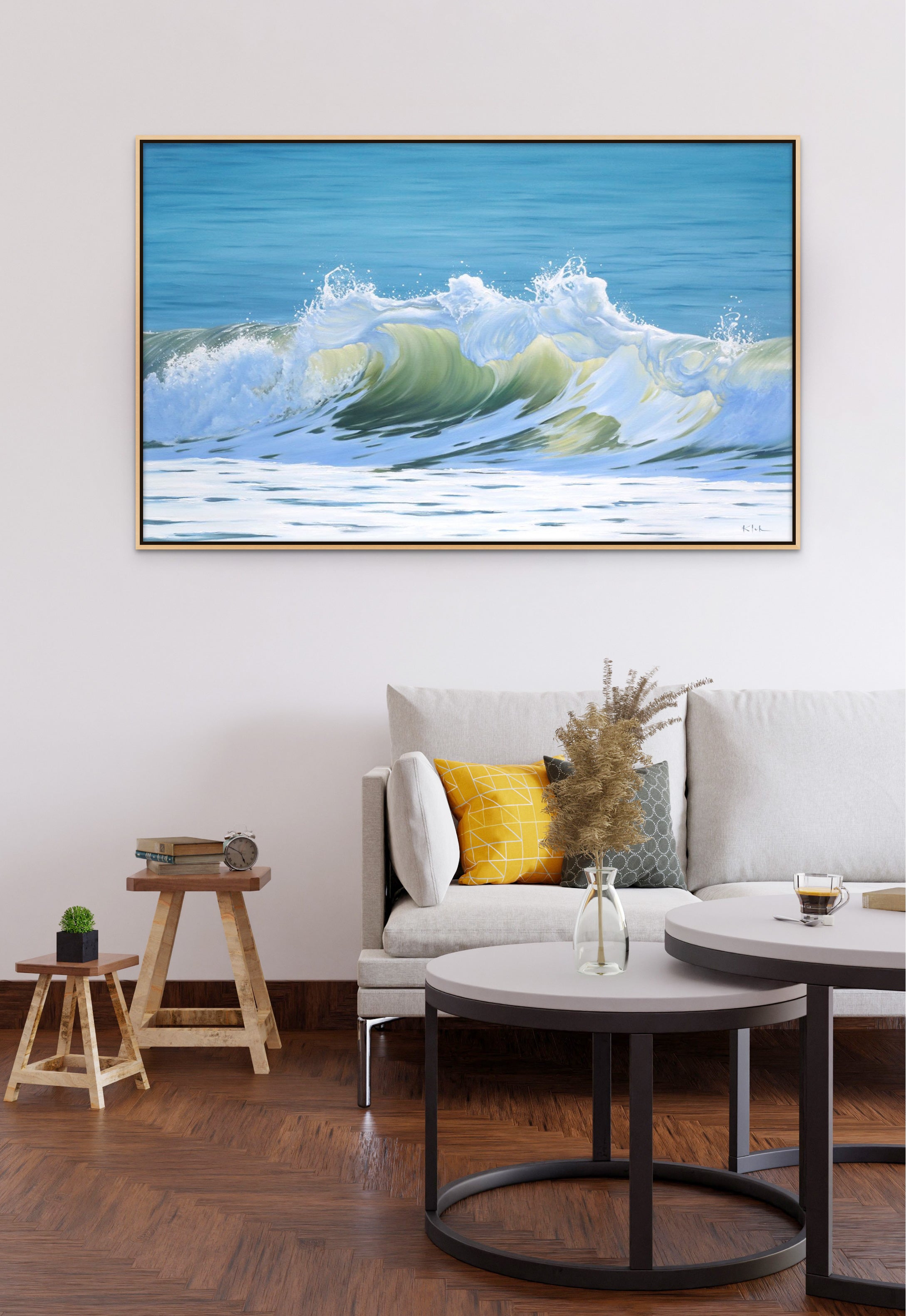 Coastal Modern Ocean Art Paintings Wall Decor