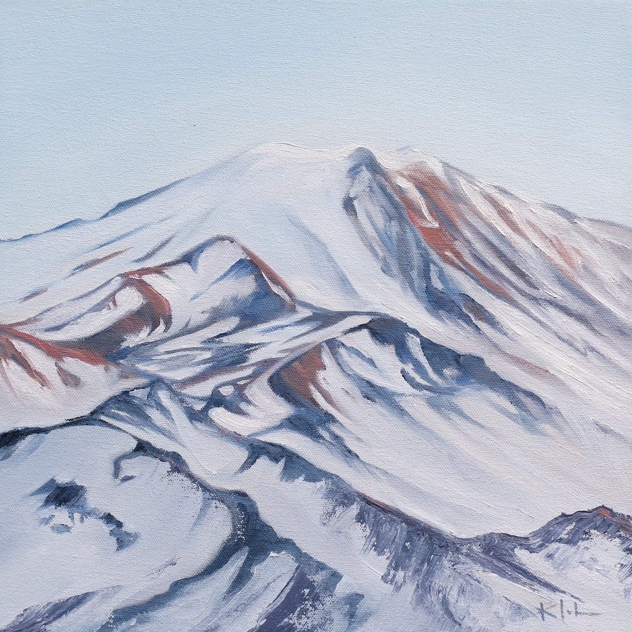Rainier Mountain Painting Artwork Original