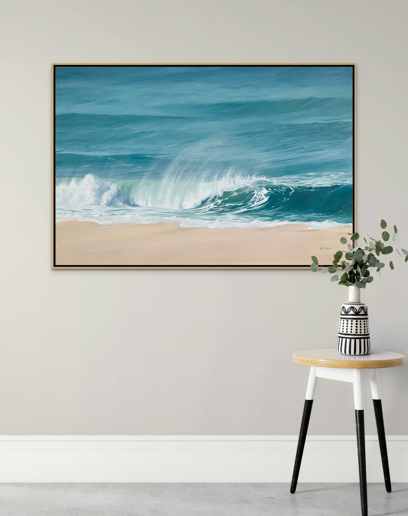 Bright Blue Coastal Art for Home and Office