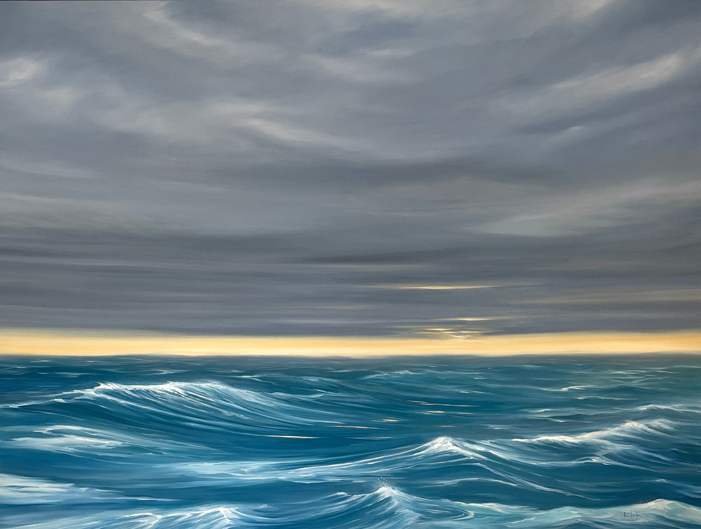 Original Fine Art Storm Windswept Oceanscape