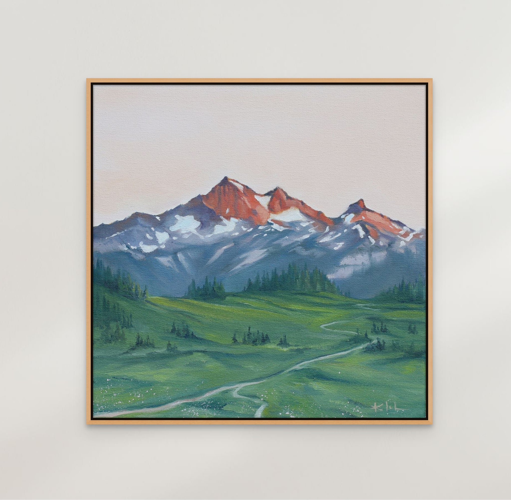 Tatoosh Range Framed Oil Painting