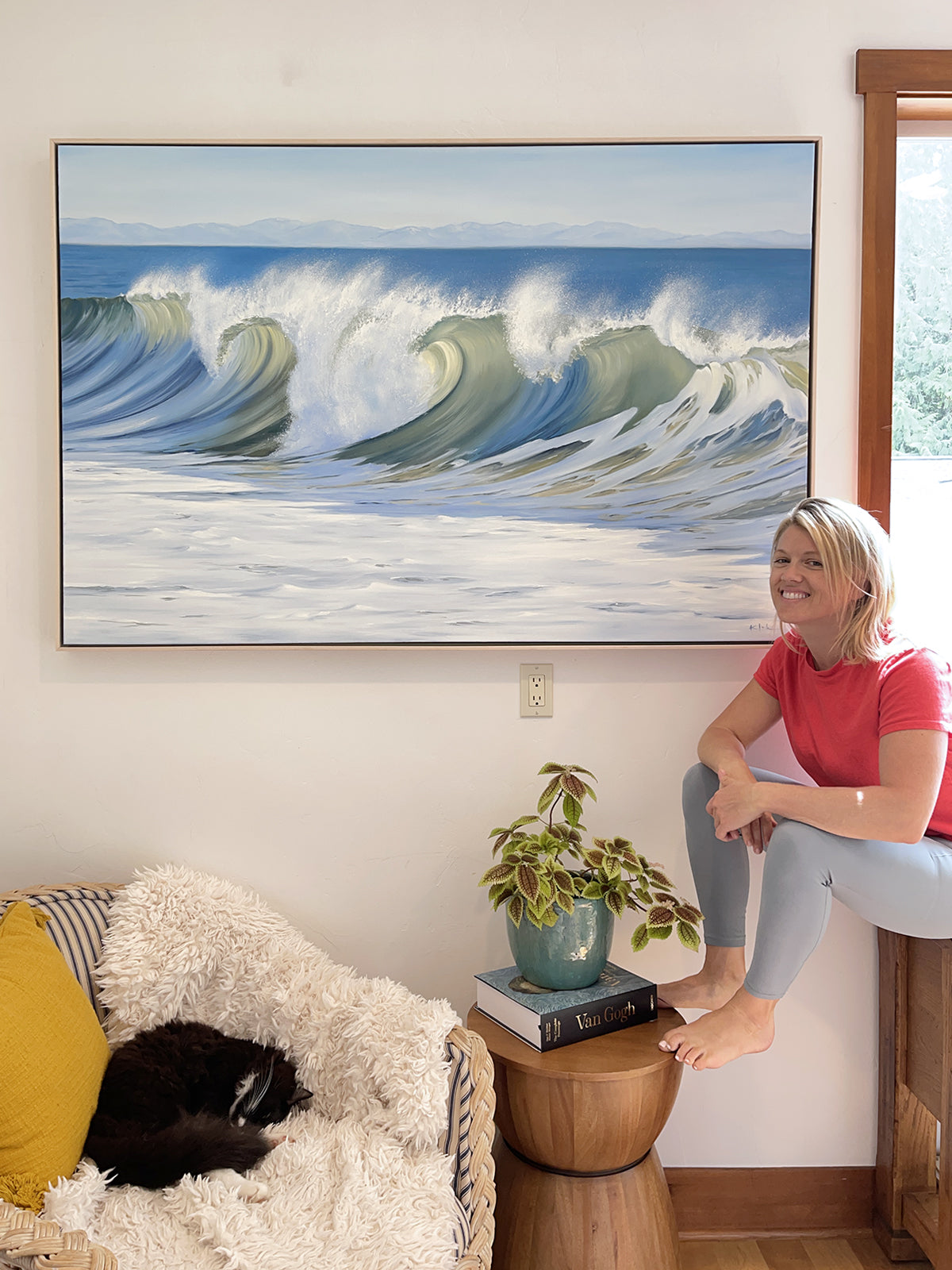 Ocean Waves Original Oil Painting Art Seascape