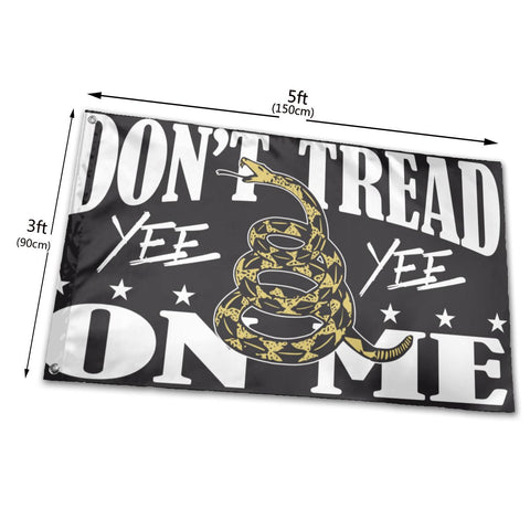 Fly Breeze 3 X 5 Ft Flag Don't Tread On Me Yee Yee Canvas Decor Outsid