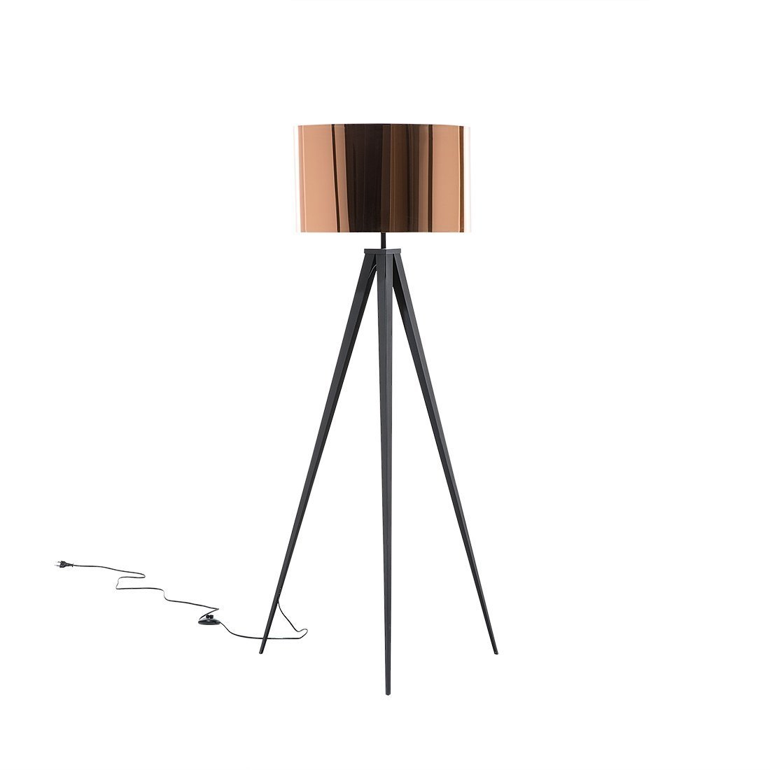 Stiletto Copper Black Tripod Floor Lamp Light Funky Stylish Modern