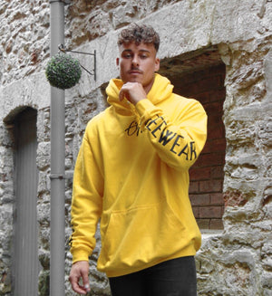 yellow oversized hoodie