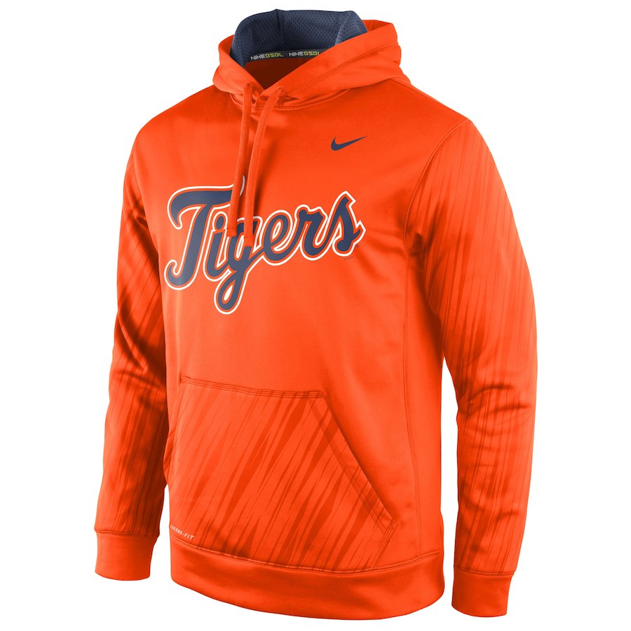 Detroit Tigers Speed KO Performance Pullover Hoodie - Orange – Tiponee