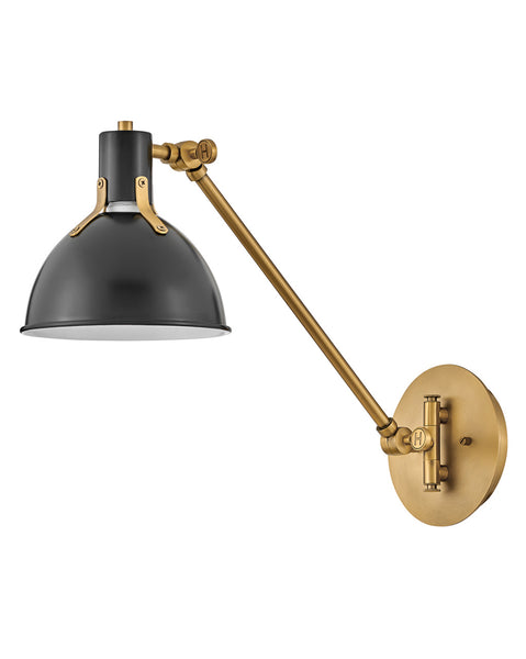 An Industrial Style Crane & Boom Arm Wall Lamp