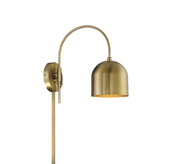 A Mid-Century Modern Style Arc Wall Lamp