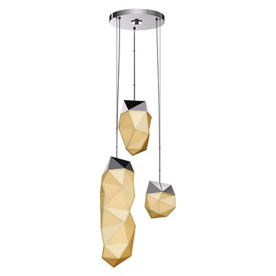 Facets 3-Light LED Pendant