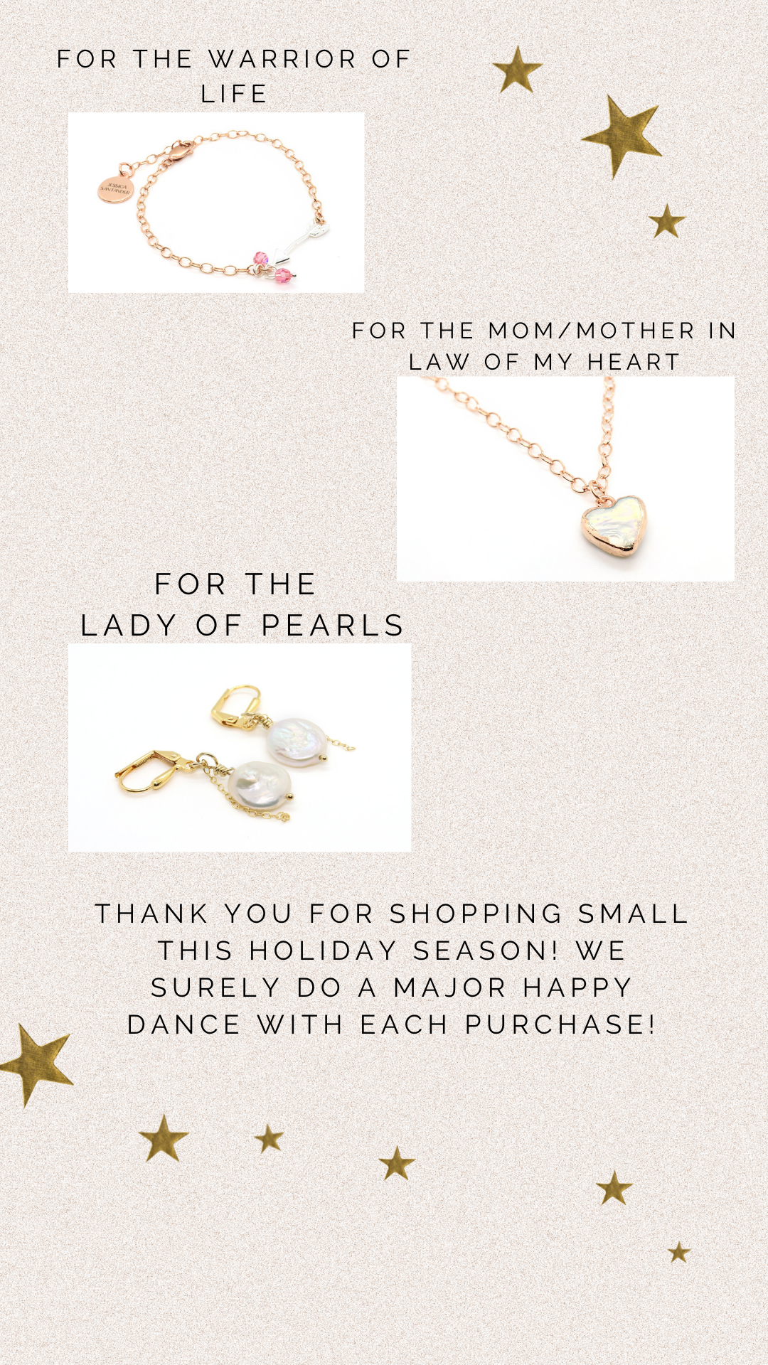 small business holiday jewelry gift guide for her