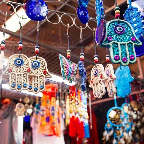 Porte-clés main mauvais œil de Fatima, pendentif main de Fatima