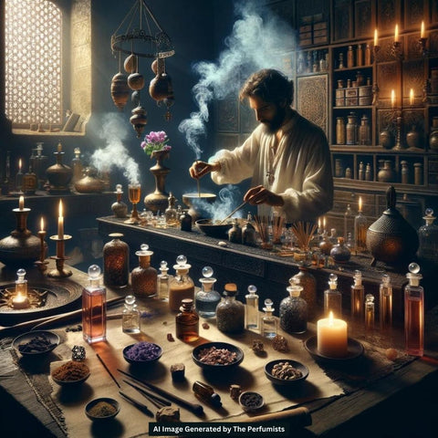 Making Incense Perfume