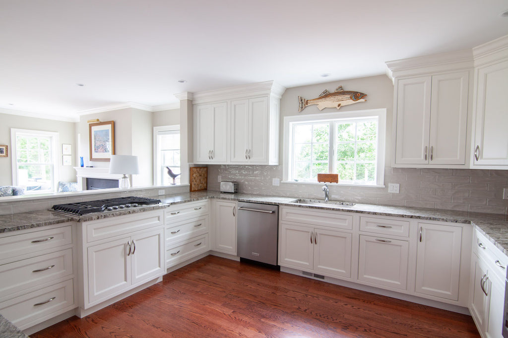 Shiloh semi-custom white kitchen cabinetry