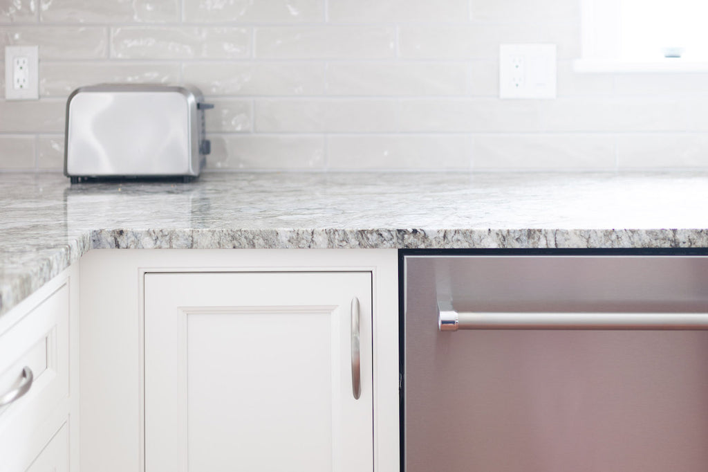 White Shiloh semi-custom beaded inset cabinetry