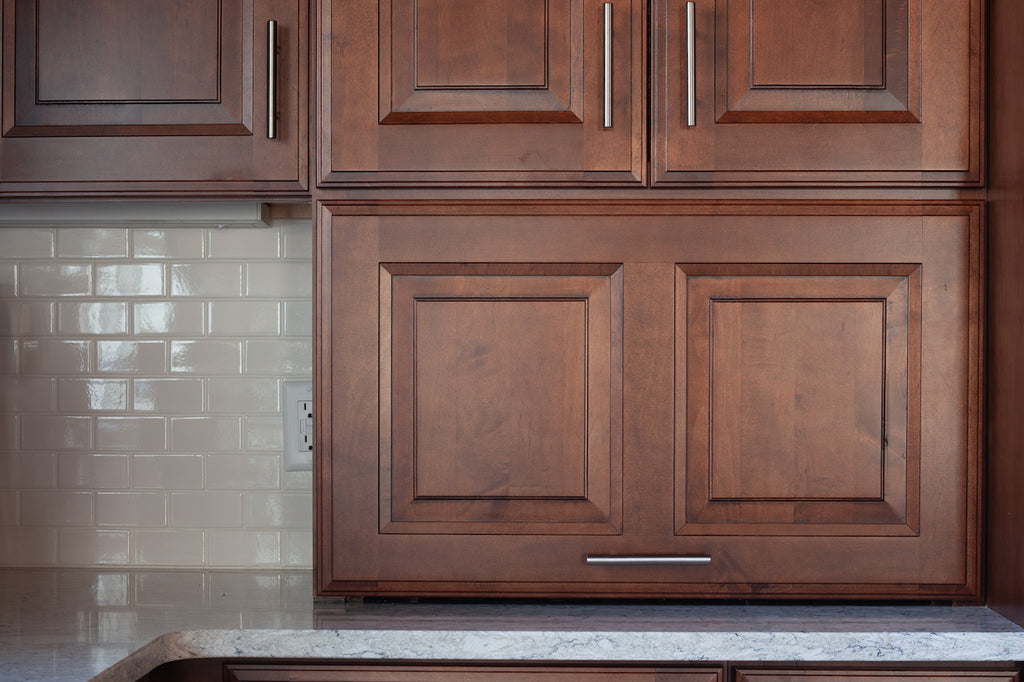 medallion kitchen cabinetry appliance garage providence door style vineyard maple finish