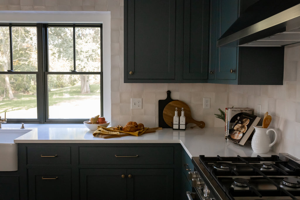 slate blue shiloh kitchen cabinetry