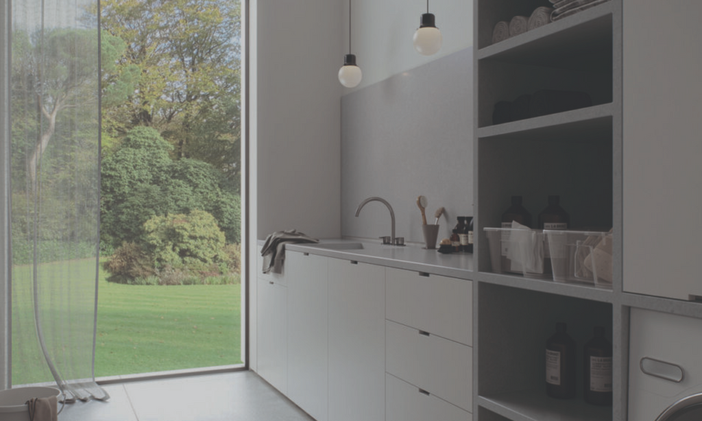 Caesarstone Flannel Gray Bathroom Countertop