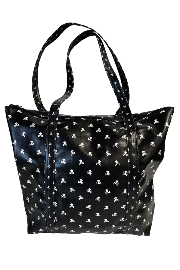 Mini Crossbones Vegan Leather Large Tote