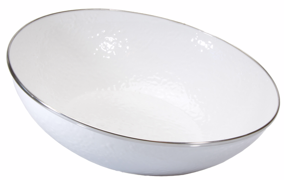 WW18 Solid White Catering Bowl