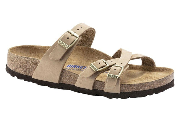 Birkenstock Franca Soft Footbed Sandcastle Nubuck Women's Sandals