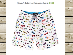 Michaels Sunglasses trunks - In Eastern Time blog post
