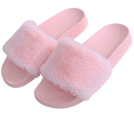 womens furry slippers