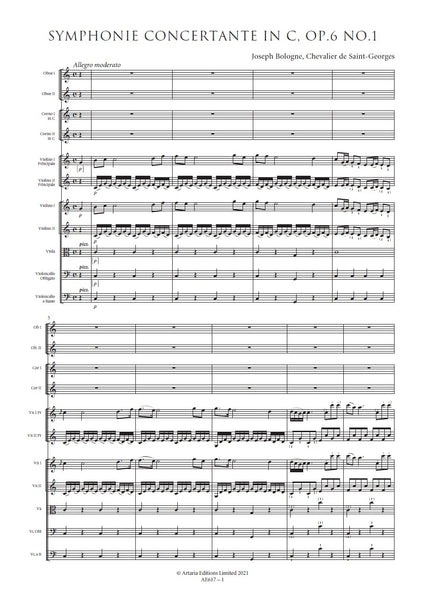 Symphonie Concertante in C major, Op.6 No.1 (AE617)