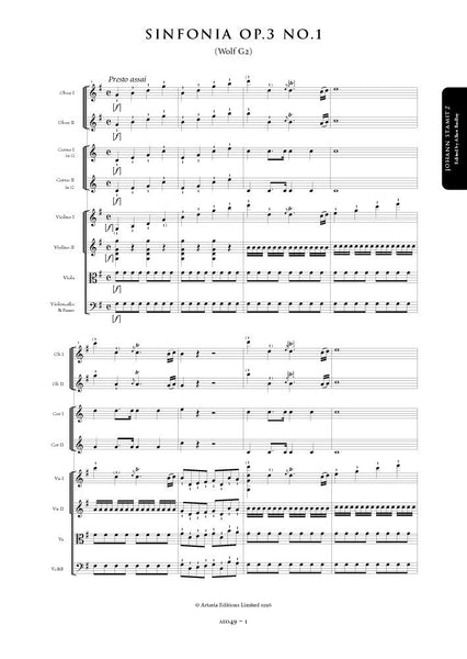 Johann Stamitz Symphony In G Major Op 3 Sheet Music