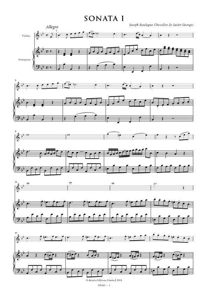 Three Sonatas for Violin & Fortepiano (AE430)
