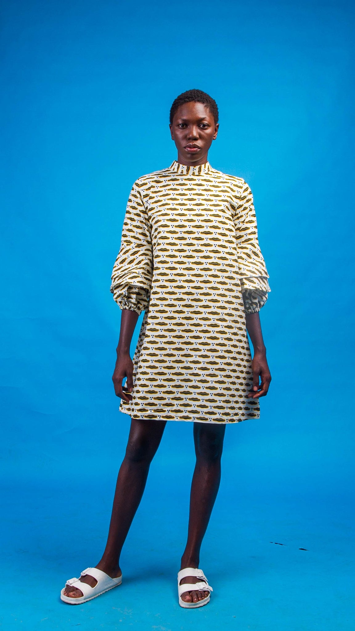 african print shirt dress