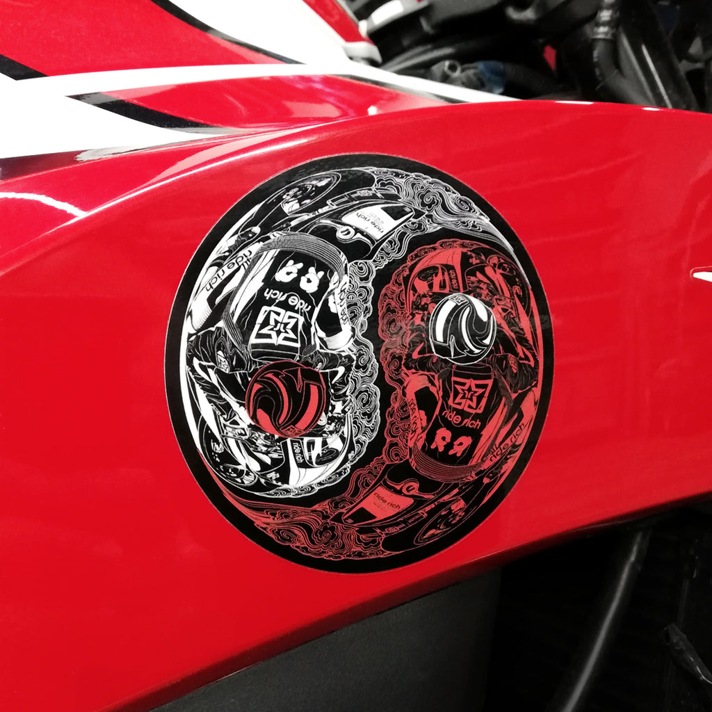 Master of Self Vinyl Sticker Custom Motorcycle Decals Ride Rich