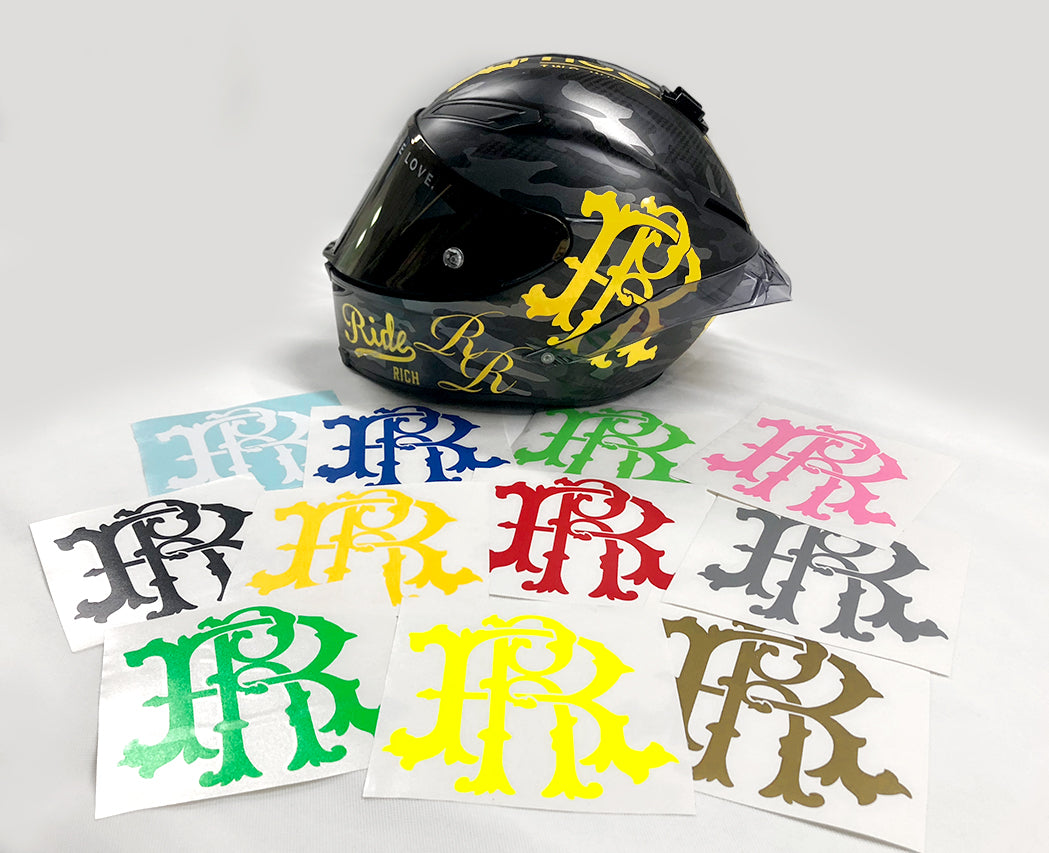 Custom Name Decal For Helmet or Hard Hat,pack out, auto, motorcycle. Heavy  Script Font - 3 Layer Gold / Silver Foil Vinyl