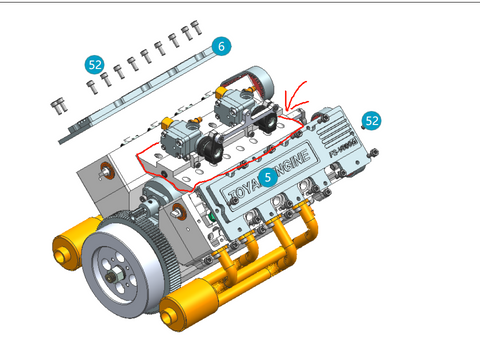 Toyan V8 Nitro Engine