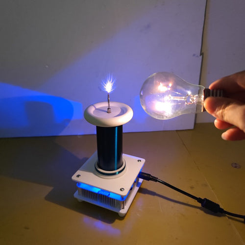 High Power Tesla Coil Lightning Simulator 15cm Arc 5~30w Power