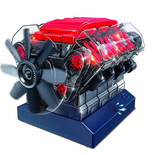 Teching V8 Mechanical Metal Assembly DIY Car Engine Model Kit 500+Pcs  Educational Experiment Toy - Stirlingkit