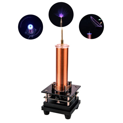 3-in-1 Musical Tesla Coil Plasma Speaker with 100-240V Adapter, Stirlingkit