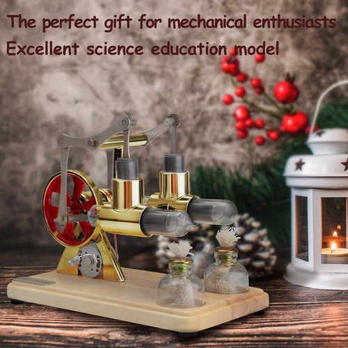 Mechanical Music Box Powered Stirling Engine Model Toy - Stirlingkit