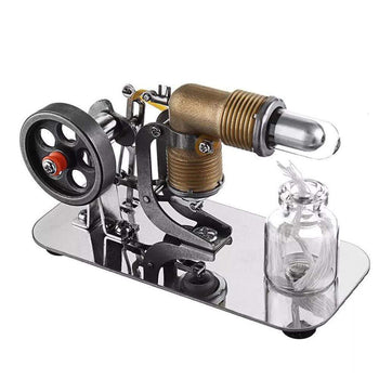 Mechanical Music Box Powered Stirling Engine Model Toy