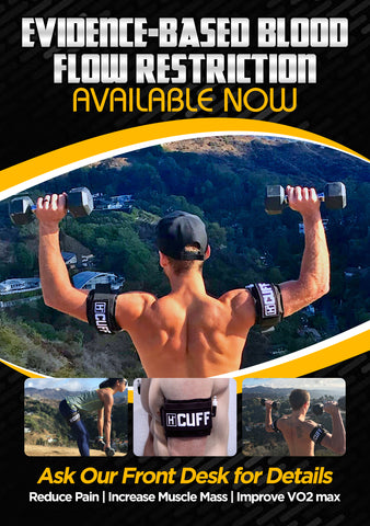 Blood Flow Restriction Cuffs Marketing Poster