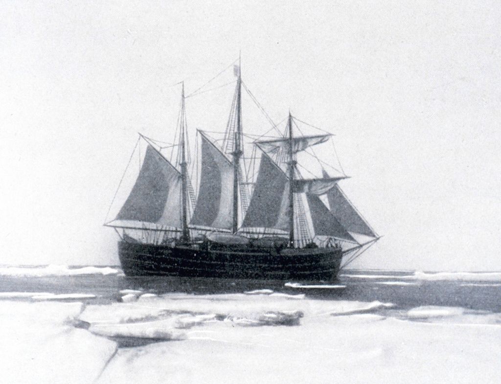 Amundsen Fram boat south pole