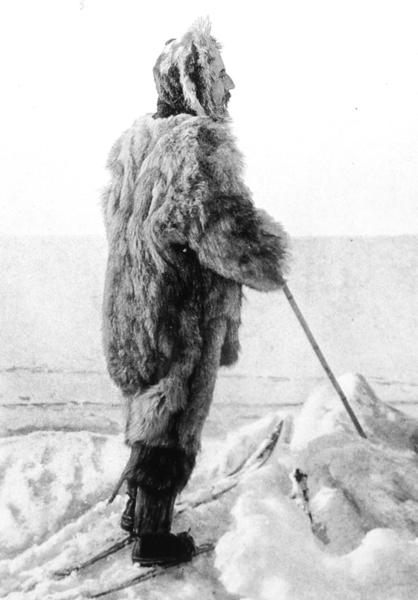 Amundsen dans la fourrure de glace du pôle sud