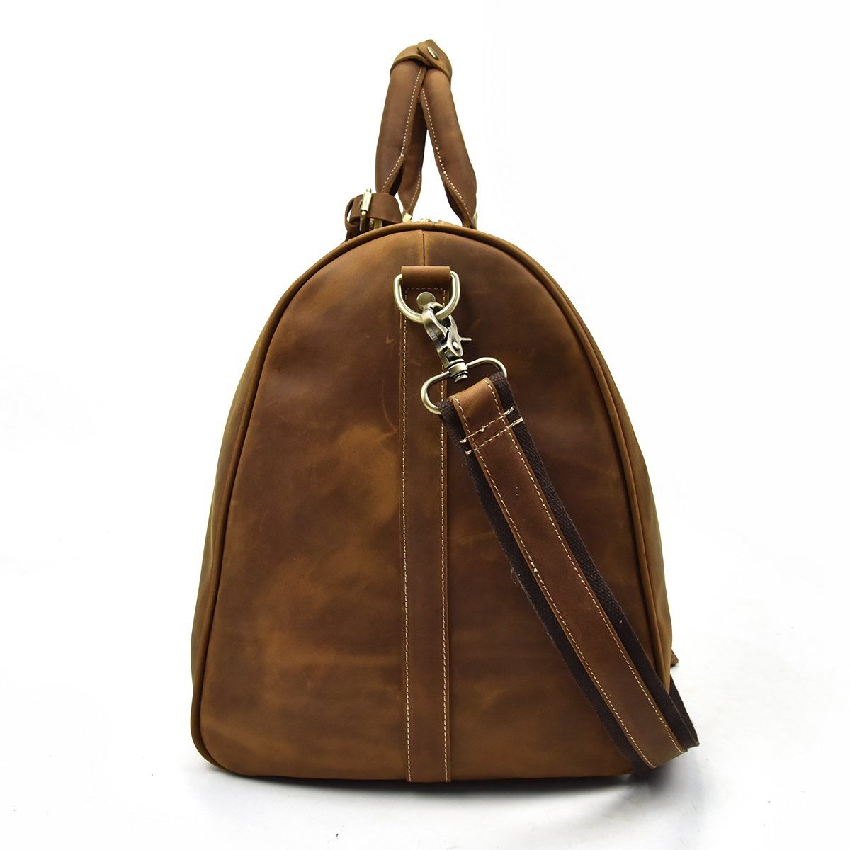 men's Brown Leather Holdall