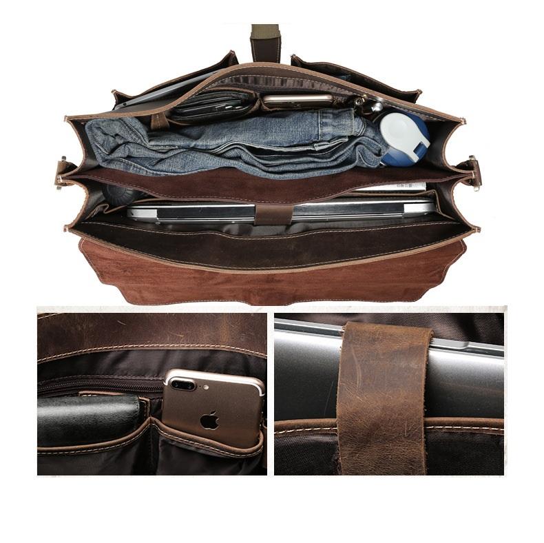 soft leather messenger bag brown